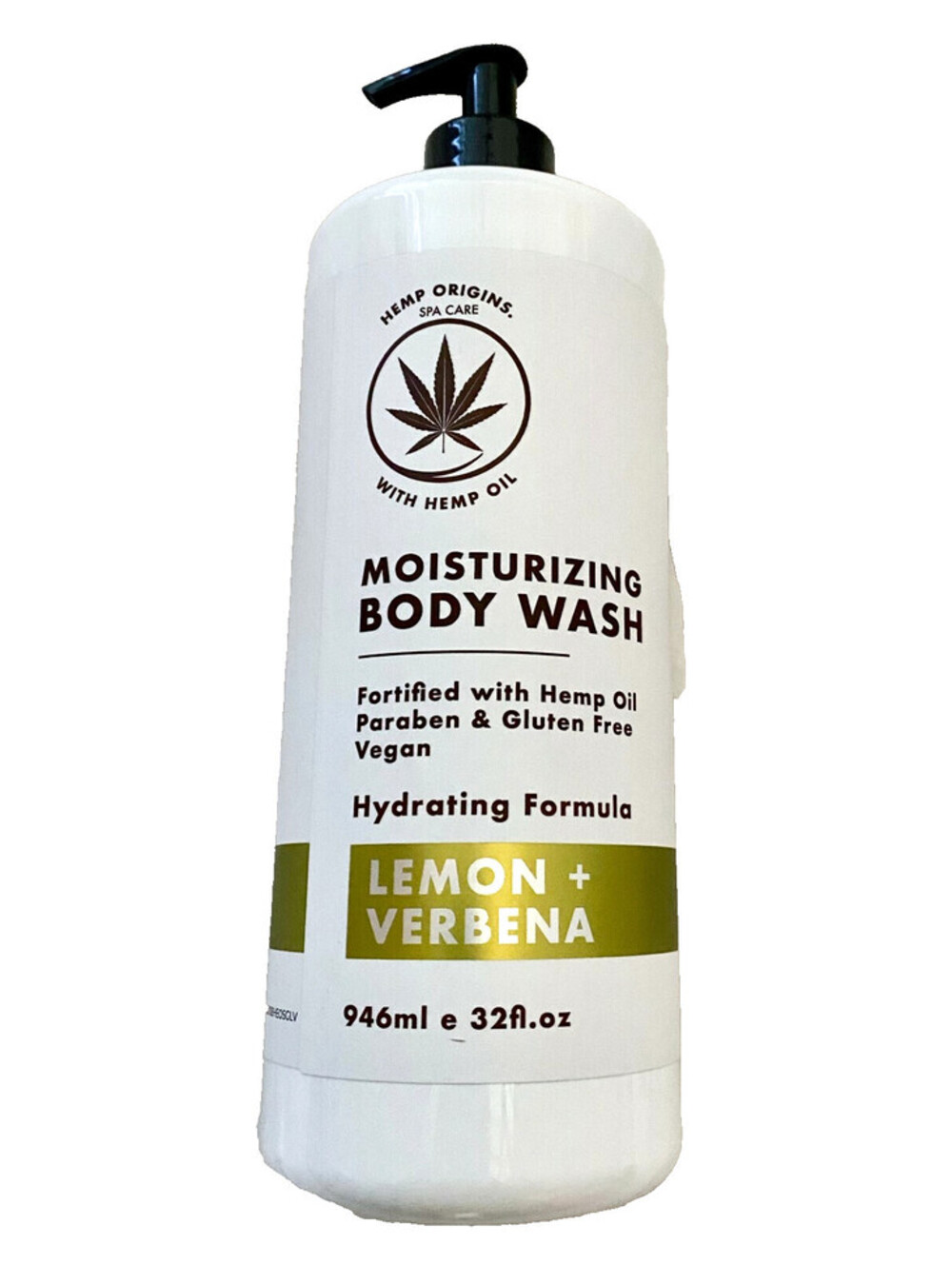New Hemp Origins Moisturizing Body Wash Soap Lemon Verbena Home & Body Company